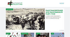 Desktop Screenshot of palestina.no
